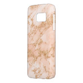 Roos goud glitter marmer abstract Case-Mate samsung galaxy hoesje (Achterkant Links)