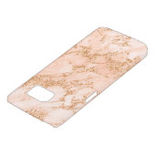 Roos goud glitter marmer abstract Case-Mate samsung galaxy hoesje (Onderkant)