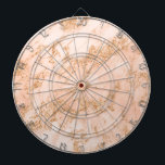 Roos goud glitter marmer abstract dartbord<br><div class="desc">Roos goud glitter marmer abstract dart board.</div>
