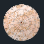 Roos goud glitter marmer abstract dartbord<br><div class="desc">Roos goud glitter marmer abstract dart board.</div>