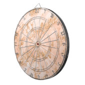 Roos goud glitter marmer abstract dartbord (Voorkant Rechts)