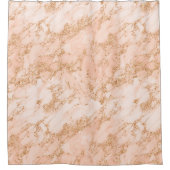 Roos goud glitter marmer abstract douchegordijn (Voorkant)
