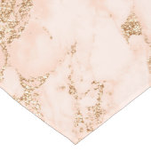 Roos goud glitter marmer abstract lange tafelloper (Hoek)