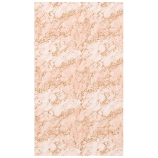 Roos goud glitter marmer abstract tafelkleed (Voorkant)