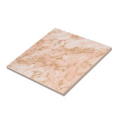 Roos goud glitter marmer abstract tegeltje (Zijkant)