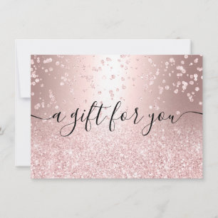 roos goud glitter metallic chic gift certificate