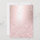 roos goud glitter metallic confetti Sweet 16 Kaart (Achterkant)