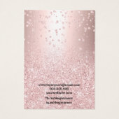 roos goud glitter metallic kerkvormende vormgeving visitekaartje (Achterkant)