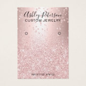 roos goud glitter metallic kerkvormende vormgeving visitekaartje (Voorkant)