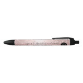 roos goud glitter metallic sparkle confetti name zwarte inkt pen (Bovenkant)