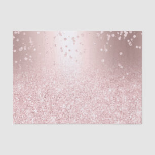 Roos goud glitter ombre metallic sparkles confetti tissuepapier