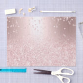 Roos goud glitter ombre metallic sparkles confetti tissuepapier (Craft)