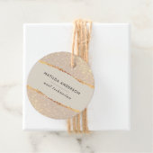 Roos goud glitter roze moderne elegante begroting bedankjes labels (In situ)