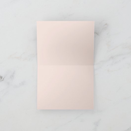 Roos goud glitter roze ombre Bedankt voor je bruil Kaart (Binnen)