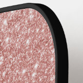 Roos goud glitter script name pickleball paddle (Links Detail)