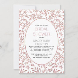 Roos goud glitter verlaat vrijgezellenfeest kaart