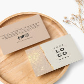 Roos goud glitter zwart roze modern bedankt roze visitekaartje