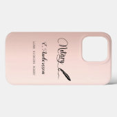 Roos goud goudzwart Case-Mate iPhone case (Achterkant (horizontaal))