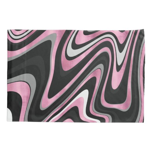 Roos Goud Grijze rondjes Kussensloop (Achterkant)