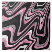 Roos Goud Grijze rondjes Tegeltje (Voorkant)