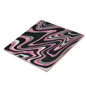 Roos Goud Grijze rondjes Tegeltje