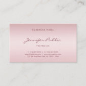 Roos Goud Handgeschreven Script Elegant Modern Tre Visitekaartje (Voorkant)