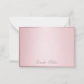 Roos Goud Handgeschreven Script Elegante Sjabloon (Voorkant)