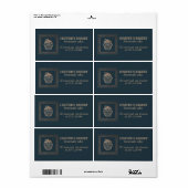 Roos goud Homemade cupcakes en behandelverpakkinge Etiket (Full Sheet)