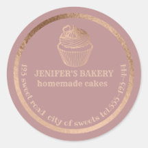 Roos goud Homemade cupcakes en behandelverpakkinge