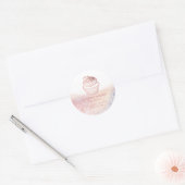  Roos goud Homemade cupcakes en snoepjes Ronde Sticker (Envelop)