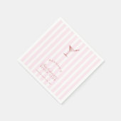 Roos Goud Imitatie Textuur Bachelorette Party Servet (Hoek)