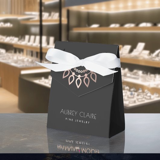 Roos Goud Ketting Logo | Sieraden Designer Box Bedankdoosjes