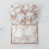Roos goud / kopermarmer kalligrafie bedankkaart (Binnen)
