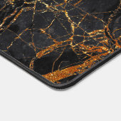 Roos Goud Laced Zwart Marmered Monogram Bureaumat (Hoek)