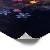 Roos Goud Lunar Dream Poster (Hoek)