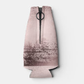 Roos goud Luxe metalen gepersonaliseerd Flesjeskoeler (Achterkant)