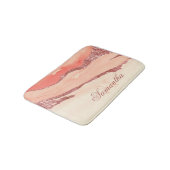 Roos Goud Marmer en Glitter Badmat (Gekanteld)