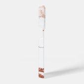 Roos Goud Marmer en Glitter iPhone Hoesje (Rechterkant)