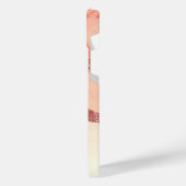 Roos Goud Marmer en Glitter iPhone Hoesje (Linkerkant)