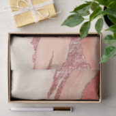 Roos Goud Marmer en Glitter Tissuepapier (Geschenk)