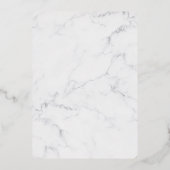 Roos Goud Marmer | Kersenbloesem bruiloft Folie Uitnodiging (Achterkant)