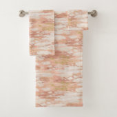 Roos Goud Marmer Roze Stenen Badhanddoeken Bad Handdoek (Insitu)