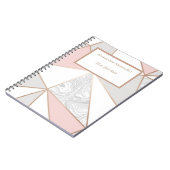 Roos Goud Marmeren Notitieboek (Linkerzijde)