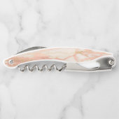 Roos Goud Marmeren Steen Elegant Kurkentrekker (Achterkant)