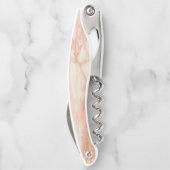 Roos Goud Marmeren Steen Elegant Kurkentrekker (Achterkant)