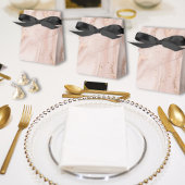 Roos Goud Marmeren Trouwen & Quinceañera Personali Bedankdoosjes