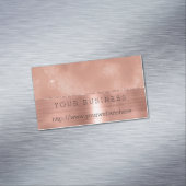 Roos Goud Meisje Kant Magnetisch Visitekaartje (Voorbeeld)