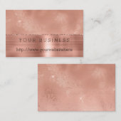 Roos Goud Meisje Kant Visitekaartje (Voorkant / Achterkant)