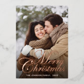 Roos goud met prettige feestdagen (Voorkant)