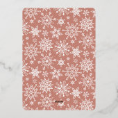 Roos goud met prettige feestdagen (Achterkant)